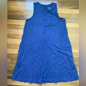 Time and Tru, navy blue sleeveless dress with pockets